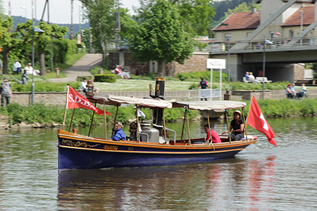 Dampfboot in Nassau Lahn