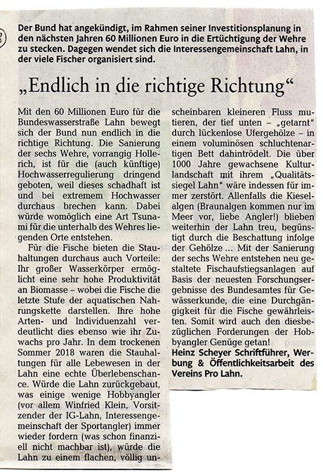 Leserbrief Rhein-Lan-Zeitung