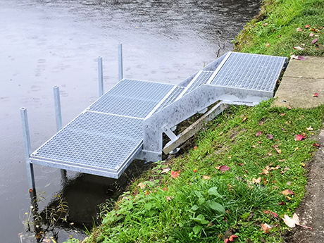 Stege für die Lahn