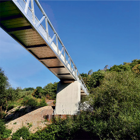 Brücke für Radfahrer